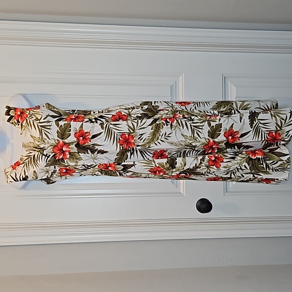 NIJI of waikiki Hawaiian Floral Print Maxi Dress - Picture 1 of 8
